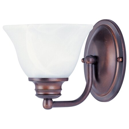 Maxim One Light Oil Rubbed Bronze Marble Glass Wall Light 2686MROI